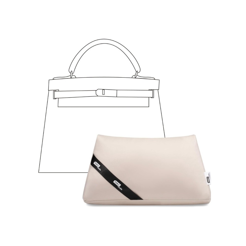Fanji Project Purse Shaper Pillow Insert for Hermes Kelly 25 Champagne NEW‎